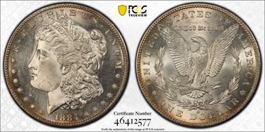 1884-S $1 MS64+
