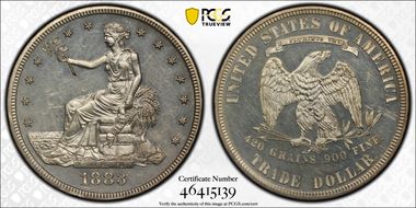 1883 T$1 Trade PR62