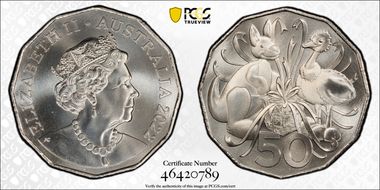 2022 50C Plush Toy COA - Baby Set MS69