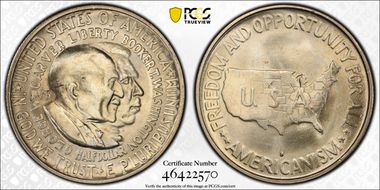 1953-S 50C Washington-Carver MS64