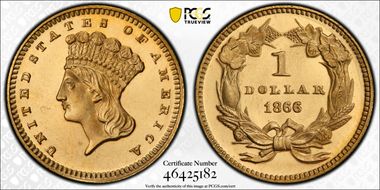 1866 G$1 PR66CAM