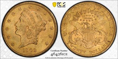 1902 $20 MS63