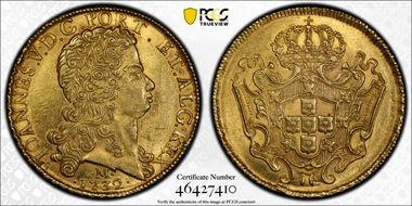 1732-M 12800 R Mald-105.12 Fleur de Lys Edge AU58