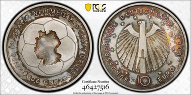 2003-J € 10 World Cup MS67