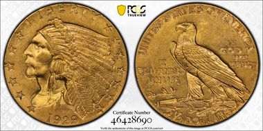 1929 $2.50 MS62