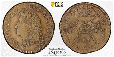 1690 May 1/2 Cr S-6580B Gun Money XF45