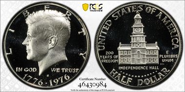 1976-S 50C Silver PR70DCAM