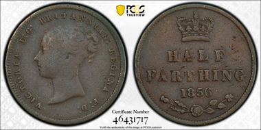 1856 1/2 Far S-3951 Small date F15BN
