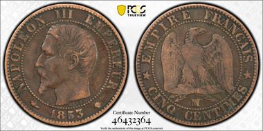 1853-MA 5C Gad-152 XF40BN