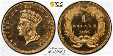 1865 G$1 PR64CAM