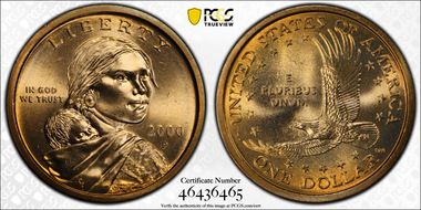 2000-P SAC$1 "Wounded Eagle" FS-901 MS67