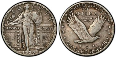 1920-D 25C VF30