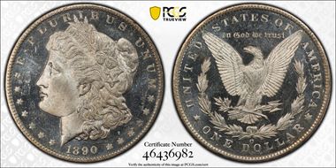 1890-O $1 MS64+ DMPL