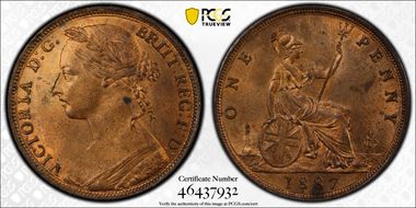 1887 1D S-3954 MS63RB