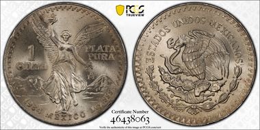 1984-Mo Onza Libertad Ag MS67