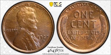 1927-D 1C MS64BN