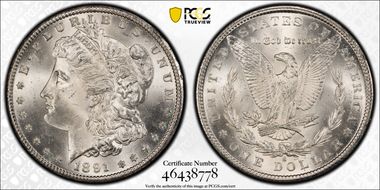 1891-S $1 MS65