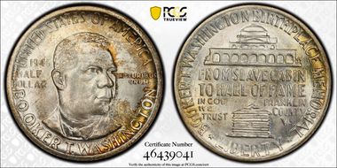 1946 50C Booker T. Washington MS66+
