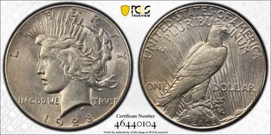 1928 $1 AU50