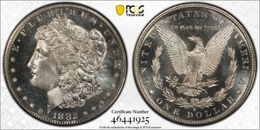 1882-S $1 MS67+