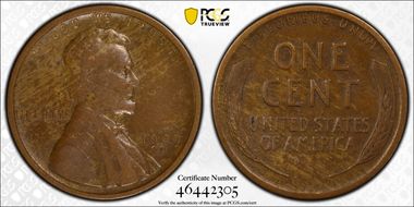 1909-S 1C Lincoln VF25BN