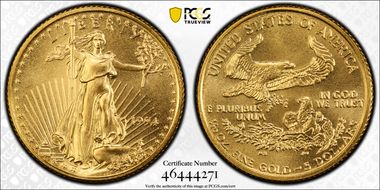 1994 $5 Gold Eagle MS70