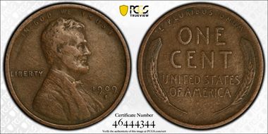 1909-S 1C Lincoln VF25BN