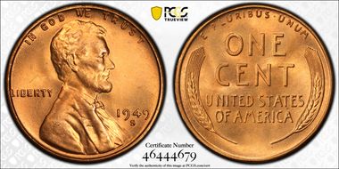 1949-S 1C DDO FS-101 MS66+ RD