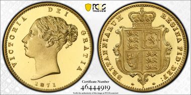 1871 1/2 Sov WR-350 RE Die #1 PR66DCAM