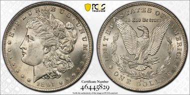 1891-CC $1 MS63