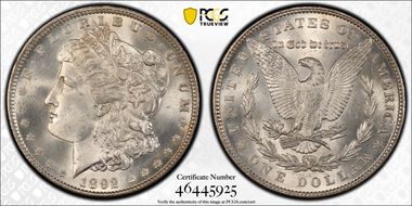1892 $1 MS66