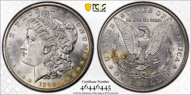 1890 $1 MS63