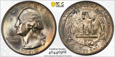 1940 25C MS67