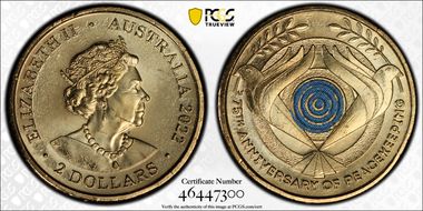 2022 $2 Peacekeeping - Colorized MS65