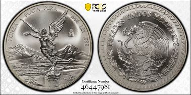 1996-Mo Onza Libertad Ag MS69