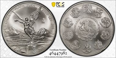 2000-Mo Onza Libertad Ag MS68