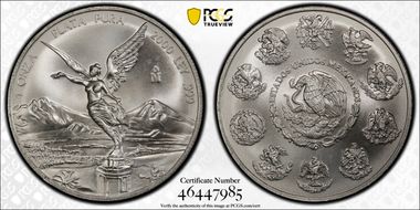 2000-Mo Onza Libertad Ag MS68