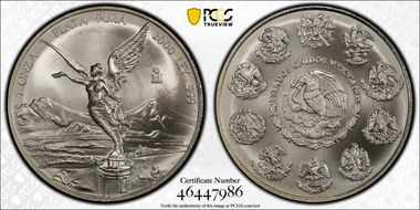 2000-Mo Onza Libertad Ag MS69