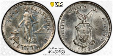 1938-M 10C MS64