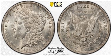 1891-O $1 MS62