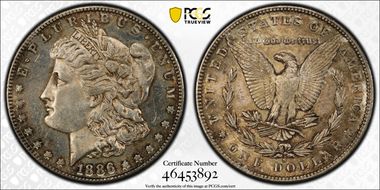 1886-S $1 AU58