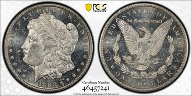 1883-CC $1 MS62DMPL