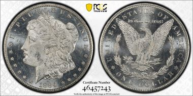 1884-CC $1 MS63PL