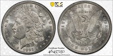 1892-O $1 MS62