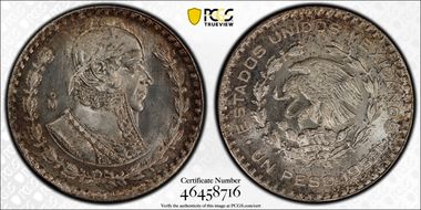 1959-Mo Peso KM-459 MS66