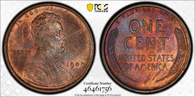 1909 1C Lincoln MS64RB