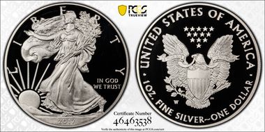 2017-W $1 Silver Eagle PR66DCAM