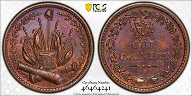 (1861-65) CWT F-231/352Aa, Our Country MS62BN