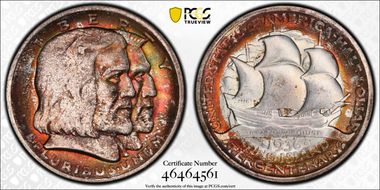 1936 50C Long Island MS66