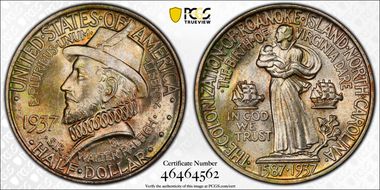 1937 50C Roanoke MS67